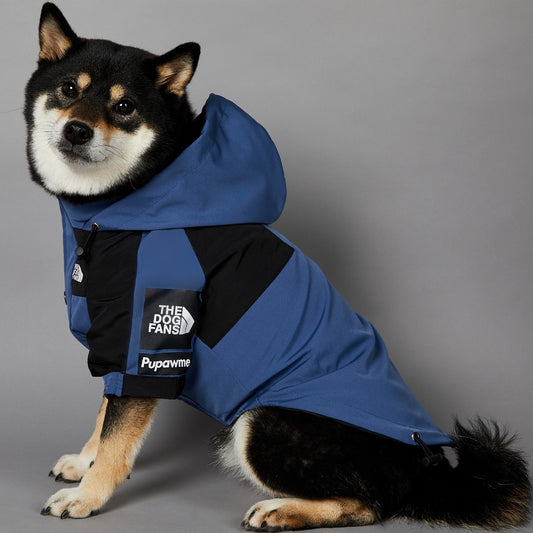 Windproof and Rainproof Large Dog Raincoat Pet Shell Jacket